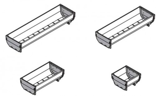 BLUM ZSI.040SI O-L Tál 88x352 mm nemesa.