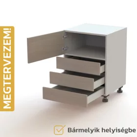   Egyedileg tervezhető bútorelem - A16, Fiók | Fiók | Fiók | Ajtó