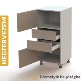   Egyedileg tervezhető bútorelem - A19, Ajtó | Fiók | Fiók | Ajtó