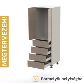   Egyedileg tervezhető bútorelem - A24, Fiók | Fiók | Fiók | Fiók | Dupla ajtó