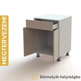 Egyedileg tervezhető bútorelem - A25, Dupla ajtó | Fiók