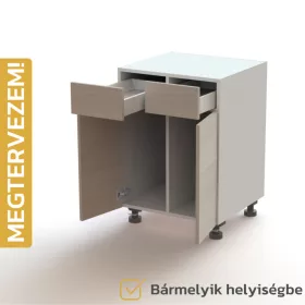  Egyedileg tervezhető bútorelem - A31, Dupla ajtó | Dupla fiók
