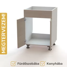   Egyedileg tervezhető bútorelem - B12, Dupla ajtó | Vakfront