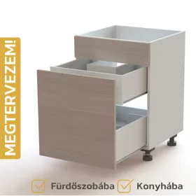   Egyedileg tervezhető bútorelem - B15, Fiók | Belső U-fiók | Vakfront