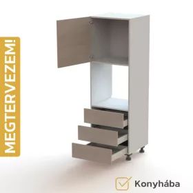   Egyedileg tervezhető bútorelem - B27, Fiók | Fiók | Fiók | Géphely | Ajtó