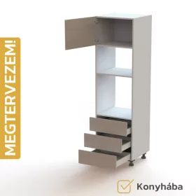   Egyedileg tervezhető bútorelem - B32, Fiók | Fiók | Fiók | Géphely | Géphely | Ajtó