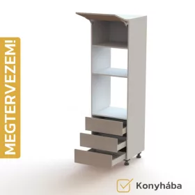   Egyedileg tervezhető bútorelem - B33, Fiók | Fiók | Fiók | Géphely | Géphely | Felnyíló