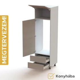   Egyedileg tervezhető bútorelem - B46, Fiók | Fiók | Géphely ajtóval | Felnyíló