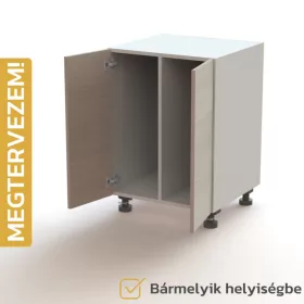   Egyedileg tervezhető bútorelem - C04, Dupla ajtó válaszfallal