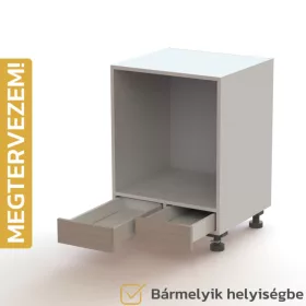   Egyedileg tervezhető bútorelem - F15, Dupla fiók | Nyitott