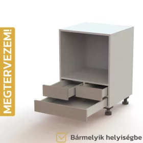   Egyedileg tervezhető bútorelem - F16, Fiók | Dupla fiók | Nyitott