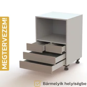   Egyedileg tervezhető bútorelem - F17, Fiók | Fiók | Dupla fiók | Nyitott