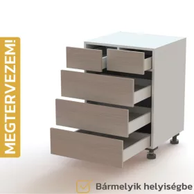   Egyedileg tervezhető bútorelem - F24, Fiók | Fiók | Fiók | Dupla fiók