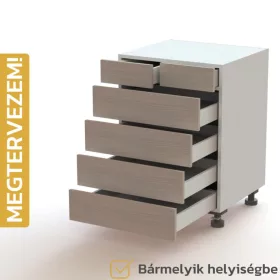  Egyedileg tervezhető bútorelem - F25, Fiók | Fiók | Fiók | Fiók | Dupla fiók